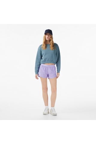 Under Armour Rial Fleece Piped Crew Kadın Mavi Sweatshirt 6007035