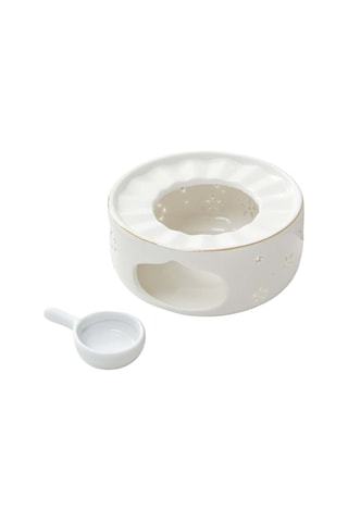 Suntek Magideal Çaydanlık Isıtıcı Kahve Çay Cam Için Seramik Beyaz