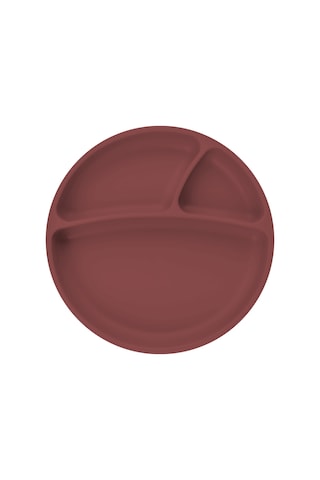 Vakum Tabanlı Silikon Tabak Porsiyon Bordo 6ay