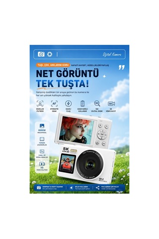Robeve S150 5k Ultra Hd Dijital Fotoğraf Makinesi