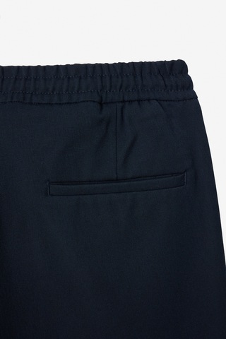 Grımelange Grimelange Vıcks Erkek Beli Lastikli Ve Bağcıklı Dokuma Rahat Kesim Lacivert Pantolon