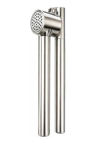 Pratik Metal Sarımsak Ezici Ergonomik Saplı Güçlü Sıkım Kolay Temizlenir Dayanıklı Mutfak Tipi Sarımsak Presi Sarımsak Öğütücü Ezme Aparatı Ev Ve Profesyonel Kullanıma Uygun Açık Bej