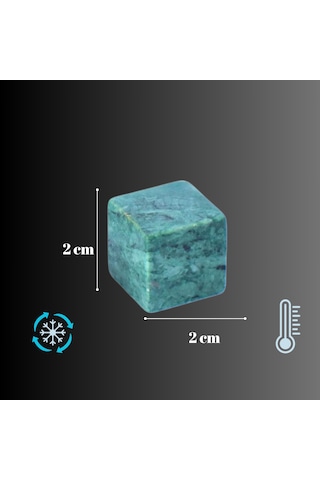 Perlotus Mermer Granit Viski Taşı 1 Adet Deneme Paketi Hediyelik Yedek Taş Yeşil