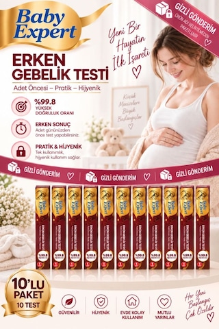Erken Gebelik Testi %99.8 Kesin Sonuç X 10 Adet Erken Gebelik Testi %99.8 Kesin Sonuç X 10 Adet