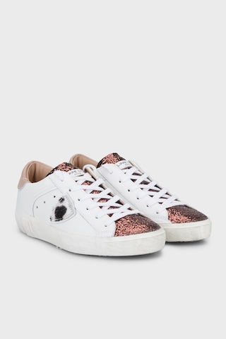 Philippe Model Logolu Deri Sneaker Ayakkabı Kadın Ayakkabı Prldvga4 Beyaz-kahve