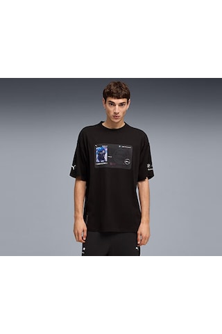Puma Bmw Mms Lifestyle Tee Erkek Günlük Tişört 63542601 Siyah Siyah