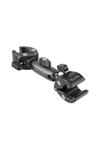 Telesın Çift Başlı Yengeç Kelepçesi Telesin Double Clamp Mount