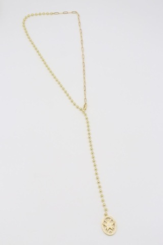 Vıp Kolye 14 K-17636 42cm Çok REnkli