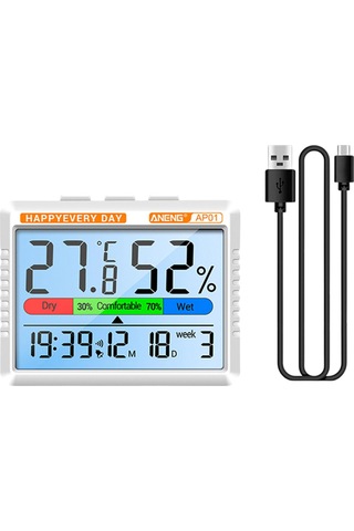 Homyl Sıcaklık Ve Nem Ölçer Hafif İç Mekan Turuncu-kedi