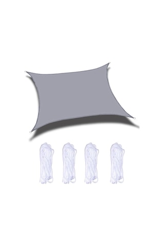 Açık Bahçe Yüzme Havuzu Güneş Tente Güneşlik Yelken Yağmur Su Geçirmez Gölgelik, Boyut: 2m X 1.8m Gri Çok Renkli