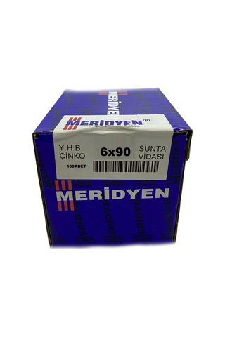 Meridyen Sunta Vidası 6x90 100 Adet Diğer