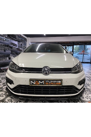 Vw Golf 7 - 7.5 R Ön Tampon Lipi Plastik Piano Black