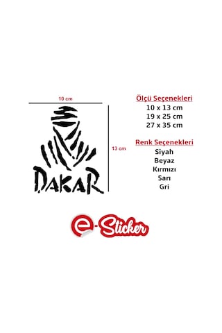 Dakar Off Road Sticker Araba Sticker (352999134)