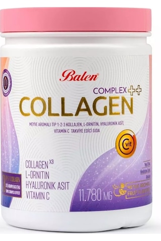 Balen Collagen Complex++ Meyve Aromalı Tip 1,2,3 Kolajen , L- 350 Mg Balen Collagen Complex++ Meyve Aromalı Tip 1,2,3 Kolajen , L- 350 Mg