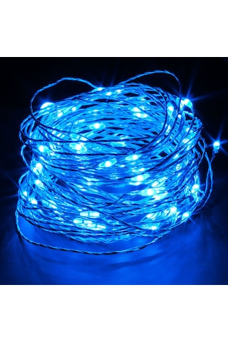 10 Metre Mavi Pilli Led Işık Mavi Led Işık Mavi Yılbaşı Ağacı Işığı Mavi Noel Işığı 100 Ledli Mavi Led Işık 100 Ledli Parlak Canlı Led Işık