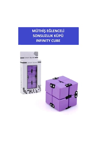 Sonsuzluk Stress Küpü - Infınıty Cube - Renk:mor
