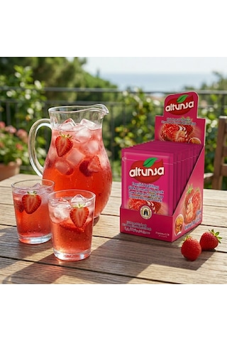 Altunsa Çilek Aromalı Toz İçecek 24 x 9 G