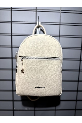 Matthew Cox T773 Bej Kadın Sırt Çantası Mavi