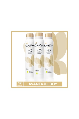 Emotion Bliss Kadın Sprey Deodorant 3 x 200 ML