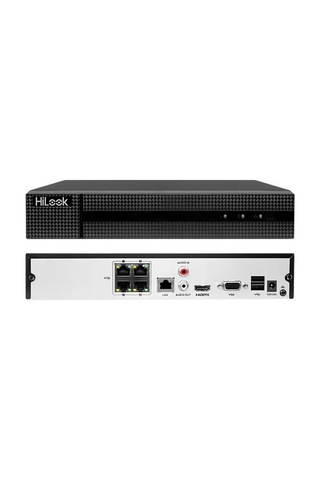 Hılook Nvr-104mh-c/4p, 4kanal Poe, 8mpix, H265+, 1 Hdd Desteği, 1080p Kayıt, 80mbps Bant Genişliği, 4k Motion Detection 2.0, Nvr