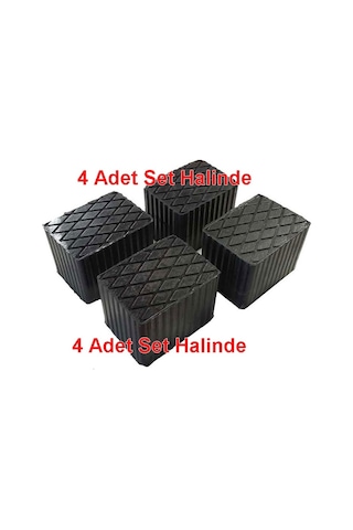 Kauçuk Lift Takozu 160X120 Yükseklik 80Mm 4 Adet