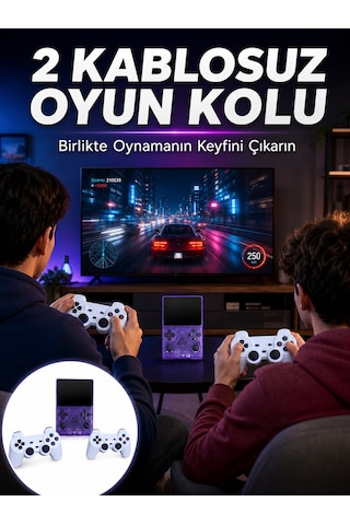 Hdmı Tv Bağlantılı Kablosuz Kollu Taşınabilir Oyun Konsolu - Lisinya