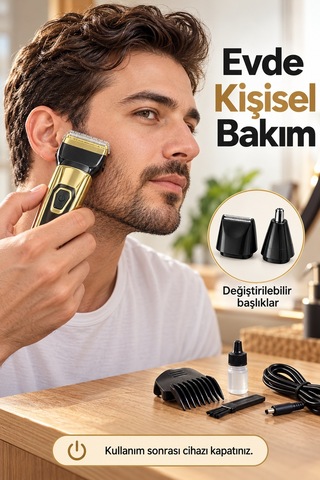 Saç Sakal Kesme Makinesi Ayarlanabilir Tarak Başlıklı Aklby-bsva58