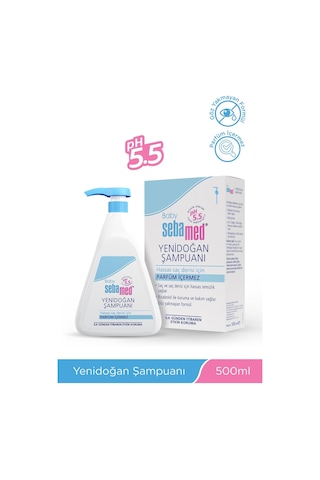Baby pH 5.5 Bisabolol İçerikli Koruma ve Bakım Sağlayan Yenidoğan Bebek Şampuanı 500 ml