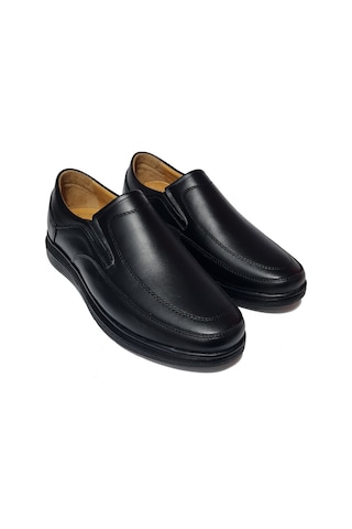 Öztürk Bağsız Kat Kat Model Hakiki Deri Erkek Günlük Comfort Ayakkabı Ay-970-k Siyah