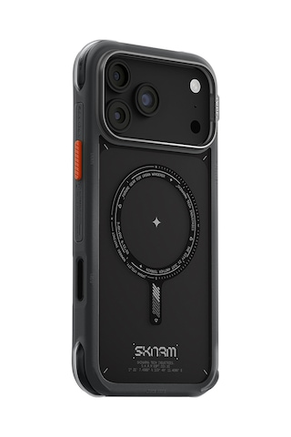 Apple Uyumlu iPhone 18 Pro Max Uyumlu Kılıf M-safe Şarj Özellikli Airbag Tasarımlı Skinarma Avion Kapak Siyah