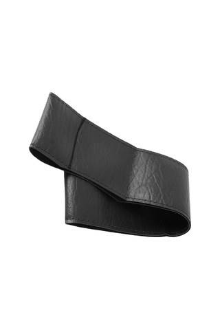 Reedark Kürk Simülasyonlu Fantezi Deri, Su Geçirmez, 38cm Evrensel, Kendin Dikiş Yaparak Konulabilir, Konforlu, Araç İç Dekorasyonu Zenginleyen, Siyah Fantezi Filtre Desenli Direksiyon Kılıfı Siyah