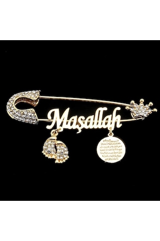 Sahiaksesuar Maşallah Yazılı Bebek Yaka Iğnesi 39