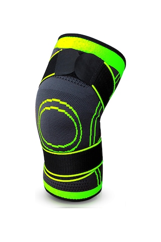Yuntech01 Sporcu Basınçlı Dizlik - Yeşil Xl Boyut, Esnek Ve Rahat Kullanım Çok Renkli