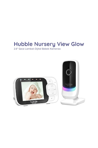 Hubble Nursery View Glow 2.8" Gece Lambalı Dijital Bebek Kamerası