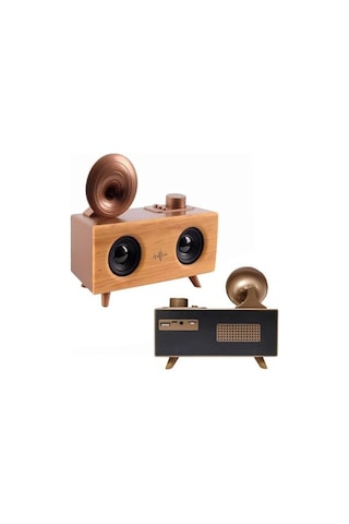 Arell Teknoloji Nostaljik Radyo Bluetooth Bağlantılı Şarjlı Yüksek Ses Kaliteli