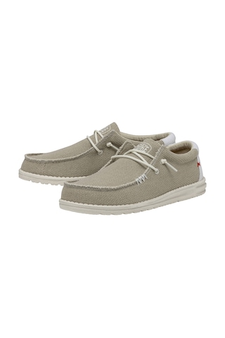 Off Whıte Sneaker Günlük Erkek Hd.40003 Hey Dude Wally Braid Beyaz