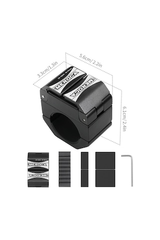 Meroca Bisiklet Telefon Tutucu Bisikletler Için Döndürülebilir Siyah