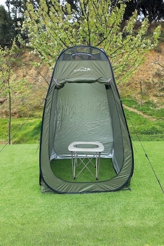 Campout Portatif Wc Ve Duş Çadırı Seti Haki