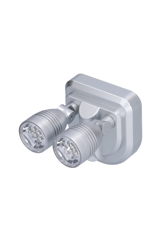 Shineyee Silver Hx-21 İki Kafa Ayarlanabilir İnsan Vücut Sensörlü Led Lambası - Karanlıkta Otomatik Aktivasyon, Enerji Tasarruflu, Kolay Kurulum - Odalar, Dolaplar, Koridorlar İçin Diğer