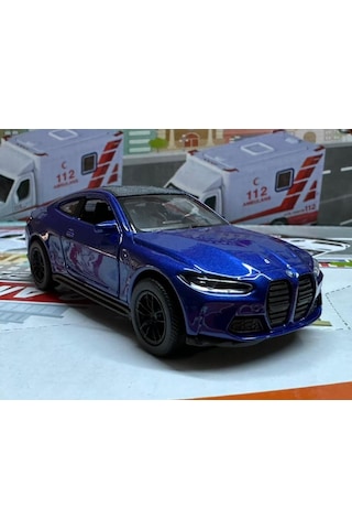 Oyuncak Metal Model Araba 1/36 Çek Bırak Bmw M4 Lacivert