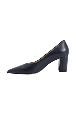 Poletto Hakiki Deri Sıyah Ayakkabı Stiletto 9841 38 V6-2476 Siyah