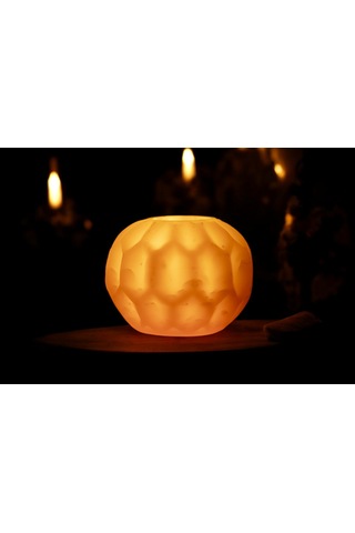 Fener Mum Petek Turuncu Kavun Kokulu Dekoratif Mum