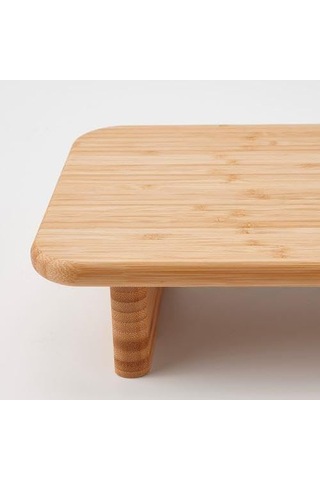 Bambu Ayak Destekli Kesme Tahtası 35x22 Cm Meridyendukkan Sunum Gereçleri Çok Renkli