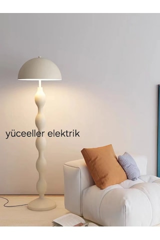 Yüceeller Modern Dekortaif Lambader Beyaz
