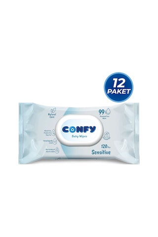 Confy Premium Sensitive Islak Mendil 12 × 120 1440 Yaprak