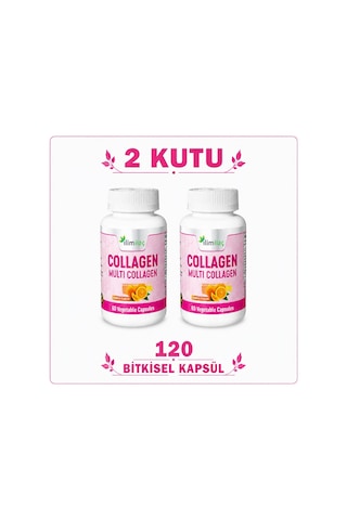Collagen Multi Collagen 2 Kutu 120 Bitkisel Kapsül Kolajen Takviye Edici Gıda