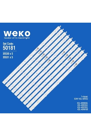 Wkset-5181 35530x5 35531x5 Lg Innotek 40ınch Ndsoem 10 Adet Led Bar 38cm Tvnizi Açıp İçindeki Led Barla Birebir Aynısı Olduğunu Görmeden Almayınız. Sonrasında İade Almamaktayız. Beyaz