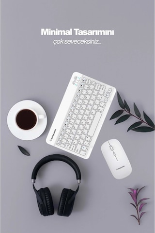 Sprange Sr-k2 Kablosuz Klavye & Mouse Beyaz Lazer