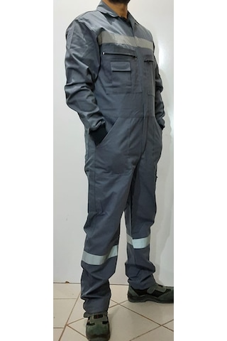 Gri Fosforlu Iş Tulumu