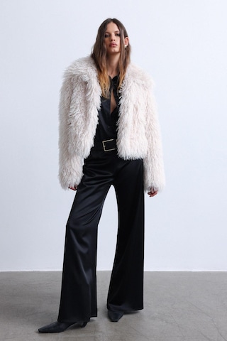 Suud Collection Ekru Suzie Suni Kürk Ceket